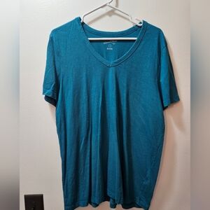Teal V-Neck T-Shirt